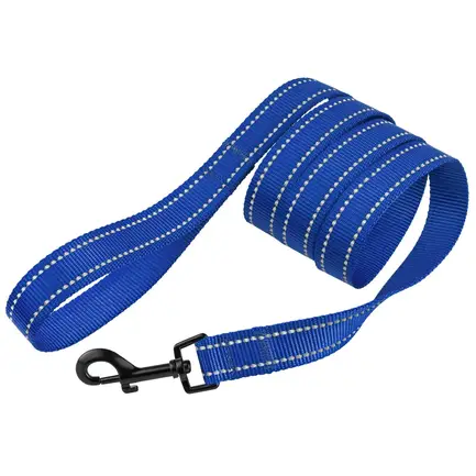 Повідець для Собак Bronzedog Active Нейлоновий зі Світловідбиттям Синій S: додаткове фото 2