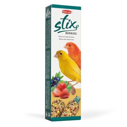 Stix berries canarini/Ласощі Стікс д/канарок Падован Берріс Канаріні 80 г