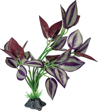 REPTO PLANT STANDING PURPLE LEAVES (R5100465) Штучна рослина для тераріума