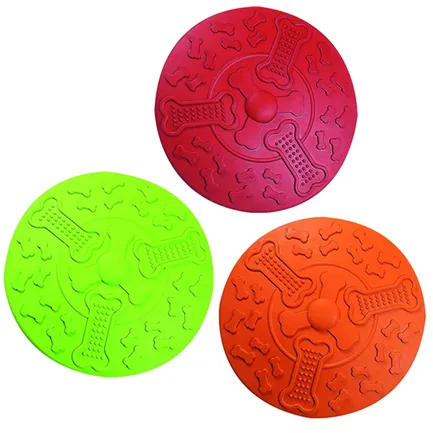Flamingo Frisbee ФЛАМІНГО ФРІСБІ інтерактивна гумова іграшка для собак 18 см