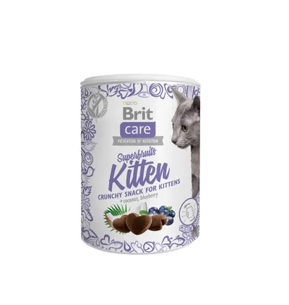 Ласощі для кошенят Brit Care Cat Snack Superfruits Kitten, курка 100 г