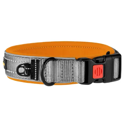 Нашийник для Собак BronzeDog Sport Сіро - Помаранчевий XL: додаткове фото 2