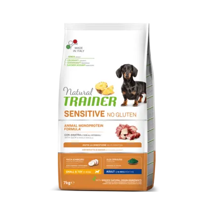 Natural Trainer Dog Sensitive Small&Toy Adult Mini сухий корм для дорослих собак дрібних порід без глютену з качкою 7 кг