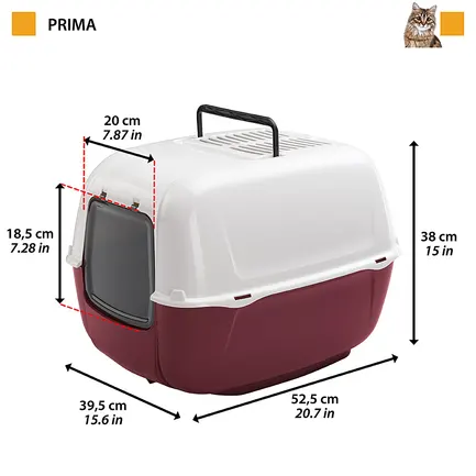Ferplast PRIMA PAL BOX (x18 шт) Туалет закритий: додаткове фото 2