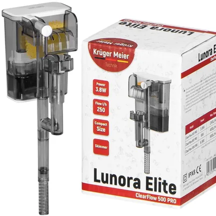 Каскадний фільтр Kruger Meier Lunora Elite 500 зі скіммером для акваріумів 15–35 літрів: додаткове фото 7