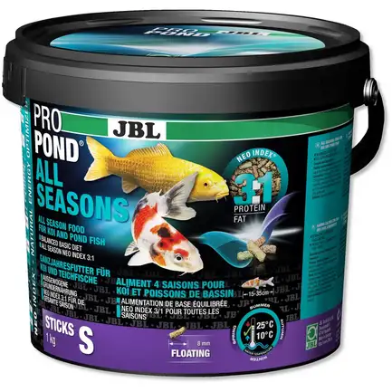 JBL корм ProPond Всі сезони S 1kg , 41245