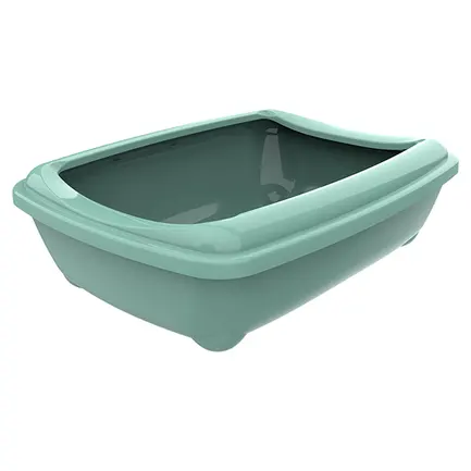 Moderna Arist-O-Tray Medium МОДЕРНА АРІСТ-О-ТРЕЙ МЕДІУМ туалет з бортиком лоток для котів, 43х31х12см Cвітло зелений