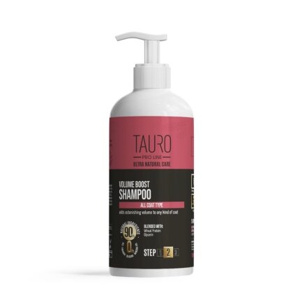 Шампунь для надання об&#039;єму шерсті собак та котів TAURO PRO LINE Ultra Natural Care Volume Boost Shampoo, 1000 мл