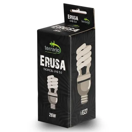 Люмінесцентна лампа Terrario Erusa Tropical UVB 5.0 26W (TR-ERUSA-5.0-26W): додаткове фото 3