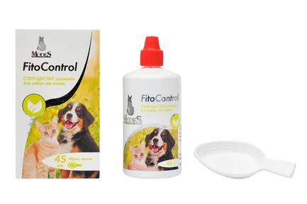 Фіто контроль (Fito Control) Стоп-цистит суспензія для собак та котів 45 мл, MODES, (фітокомплекс): додаткове фото 2