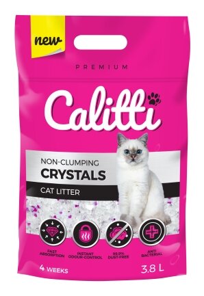 Наповнювач для котів силікагель Calitti CRYSTALS,3,8л