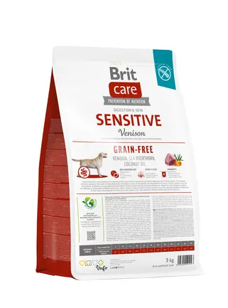 Сухий корм Brit Care Dog Grain-free Sensitive для собак з чутливим травленням, беззерновий з олениною, 3 кг: додаткове фото 3