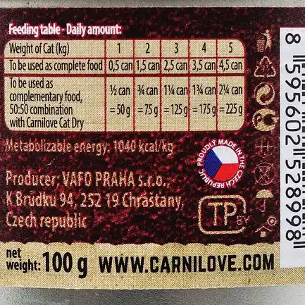 Вологий корм Carnilove Turkey & Salmon для котів, індичка та лосось, 100 г: додаткове фото 5