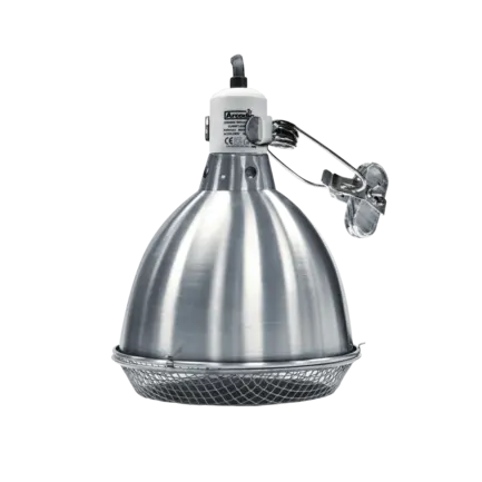 ARCADIA REFLECTOR CLAMP LAMP WITH CERAMIC HOLDER E27 20CM STAINLESS STEEL (R2100085) світильник для тераріума: додаткове фото 2
