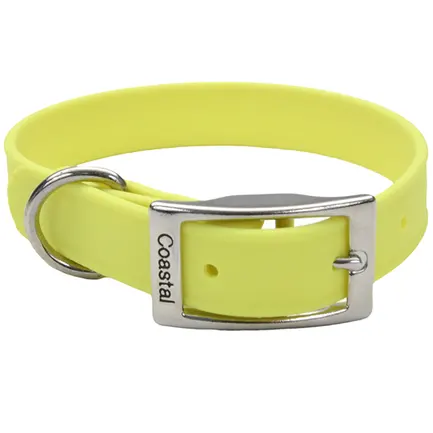 Coastal Fashion Waterproof Dog Collar КОСТАЛ біотановий нашийник для собак Жовтий