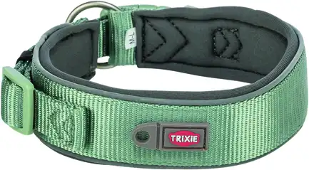 Нашийник Trixie Premium екстраширокий для собак L–XL 53–62 см 50 мм блакитно-сірий: додаткове фото 2