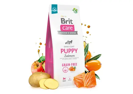 Сухий корм Brit Care Dog Grain-free Puppy для цуценят, беззерновий з лососем, 1 кг: додаткове фото 5
