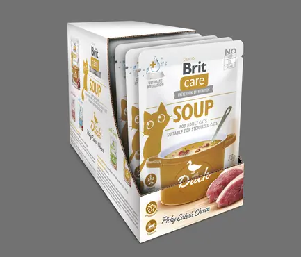 Корм вологий "Суп для котів Brit Care Soup with Duck з качкою", 75 г: додаткове фото 6