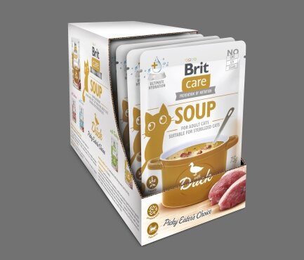 Корм вологий &quot;Суп для котів Brit Care Soup with Duck з качкою&quot;, 75 г — Фото 5