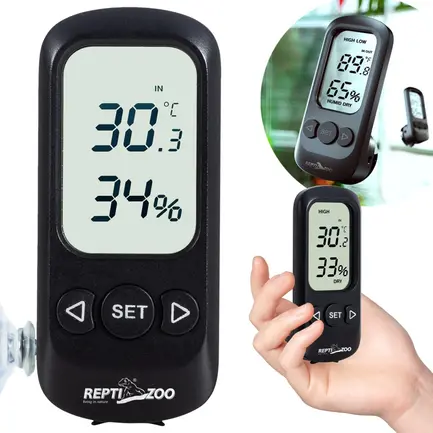 Гігрометр - термометр цифровий Repti-Zoo Digital Alarm Thermometer Hygrometer (SH129): додаткове фото 3