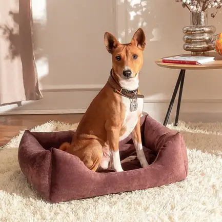 Лежак Pet Fashion «Denver» для собак, 78х60х20 см, ягода: додаткове фото 2