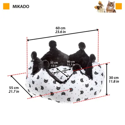 Ferplast MIKADO BEDDING Лежак для котів, х/б: додаткове фото 2