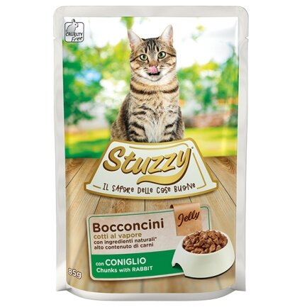 Stuzzy Cat Rabbit ШТУЗІ КРОЛИК в желе консерви для котів, вологий корм, пауч 85г 0,085 кг