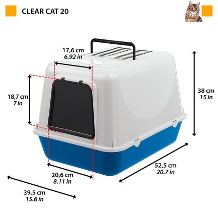 Ferplast TOILET CLEAR CAT 20 BLUE PLT — Фото 1