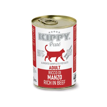 KIPPY вологий корм для котів - паштет з яловичиною 400гр