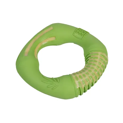 Іграшка для собак WAUDOG Fun Natural Кільце, біорозкладна гума, 12 см, зелена: додаткове фото 2