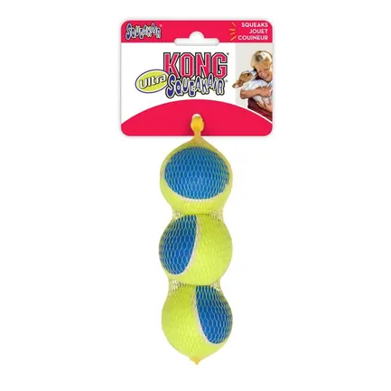 Іграшка KONG SqueakAir Ultra Balls м’яч-пискавка ультра для собак середніх порід, M - 3 шт: додаткове фото 2
