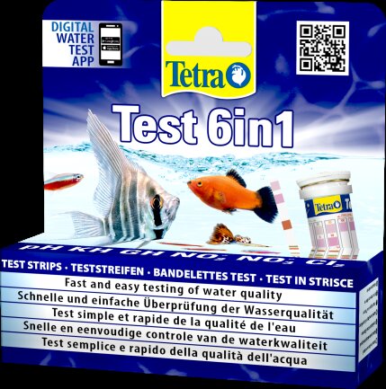 Набір тестів Tetra Test 6in1 для вимірювання параметрів води в акваріумі (індикаторні) — Фото 1