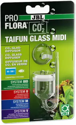 Дифузор JBL ProFlora Taifun Glass Midi для СО2 акваріума 40-300літрів (64693)