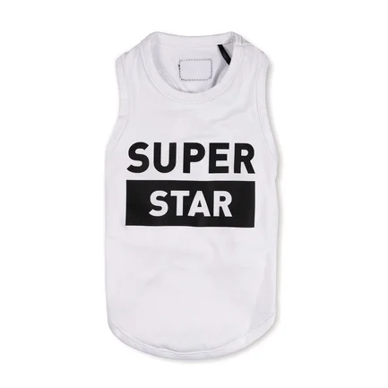 Борцівка Pet Fashion «Superstar» для собак, розмір M, біла