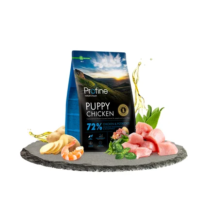 Корм сухий Profine Puppy Chicken and Potatoes для цуценят та юніорів всіх порід, з куркою та картоплею, 3 кг: додаткове фото 2