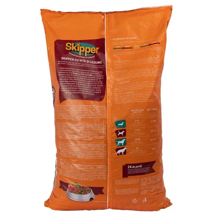 Сухий корм Skipper для собак, яловичина та овочі, 10 кг: додаткове фото 3