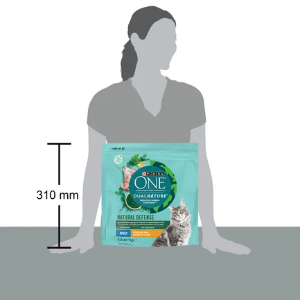 Сухий корм PURINA ONE Adult Dual Nature Spirulina для дорослих котів з куркою 1,4 кг: додаткове фото 3