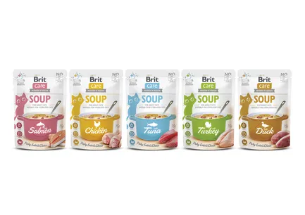 Корм вологий &quot;Суп для котів Brit Care Soup with Salmon з лососем&quot;, 75 г — Фото 3