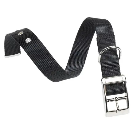 Ferplast CLUB CF20/43 BLACK Нашийник дірчатий, нейлон