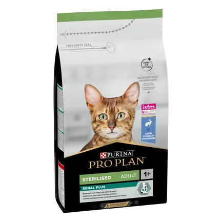 Сухий корм PRO PLAN Sterilised Adult 1+ Renal Plus для дорослих котів після стерилізації з кроликом 1,5 кг: додаткове фото 2