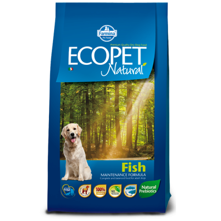 Сухий корм Farmina ECOPET NATURAL Adult для собак середніх порід з чутливим травленням, риба, 2,5 кг