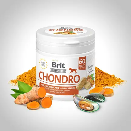 Вітаміни для собак Brit Vitamins Chondro для суглобів 60 таблеток: додаткове фото 2