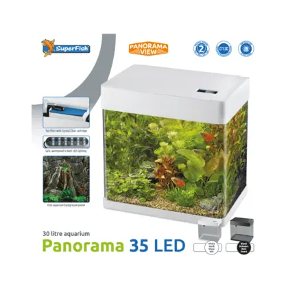 Акваріум скляний - Superfish Panorama 35 LED WHITE (A4052010): додаткове фото 2