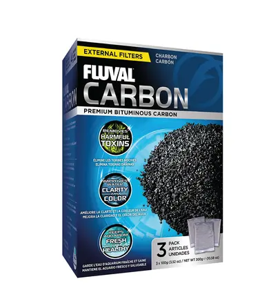 Наповнювач для фільтра Fluval «Carbon» активоване вугілля (3 x 100 г)