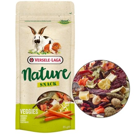 Versele-Laga Nature Snack Veggies ВЕРСЕЛЕ-ЛАГА НАТЮР СНЕК ОВОЧИ додатковий корм ласощі для кроликів та гризунів 0,085 кг