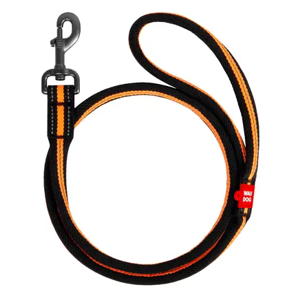 Повідець-шнур для собак нейлоновий WAUDOG Nylon, амортизуючий, Д 15 мм, Дов 122-130 см: додаткове фото 2