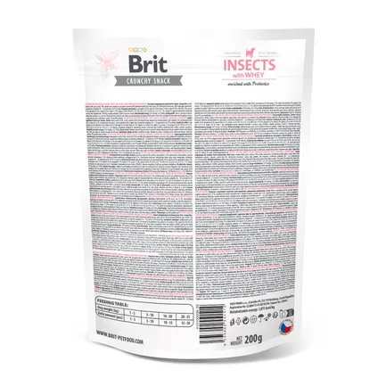 Ласощі для цуценят Brit Care Dog Crunchy Cracker Puppy Insects для росту, комахи, сироватка і пробіотики, 200 г: додаткове фото 3