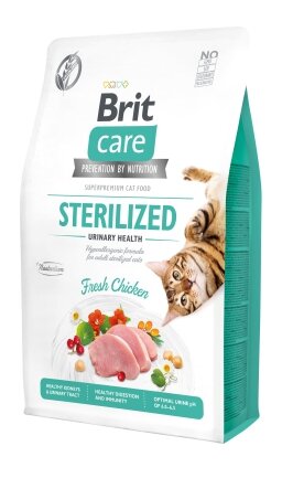 Сухий корм Brit Care Cat GF Sterilized Urinary Health для стерилізованих котів, з куркою, 2 кг