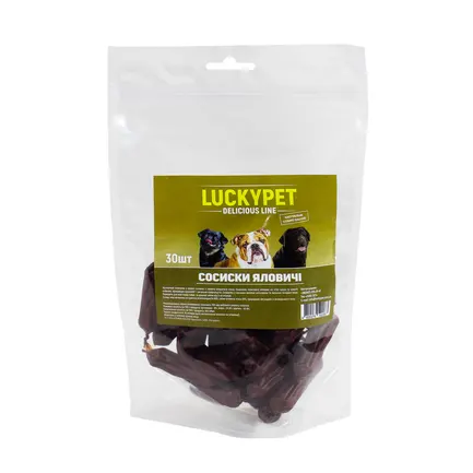 Ласощі Luсky Pet Сосиски яловичі 30 шт