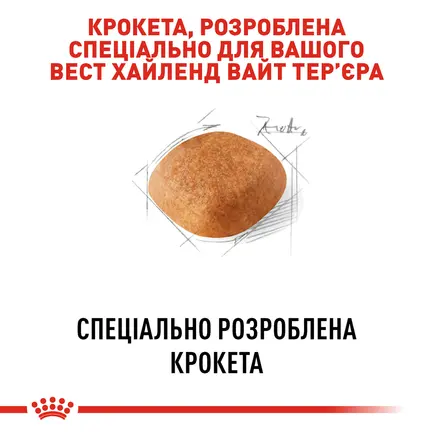 Сухий корм Royal Canin WESTIE ADULT для дорослих собак породи Вест-хайленд-вайт-тер'єр 3 кг: додаткове фото 4